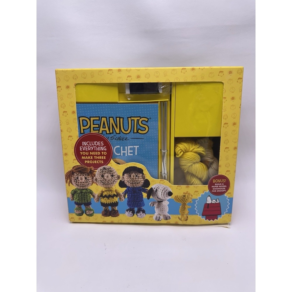 Peanuts Crochet Kit Thunder Bay Schulz Charley Brown Snoopy - New